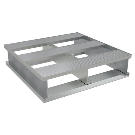 Vestil Aluminum Half Pallet, 24 in L, 24 in W, 6 H AP-2424